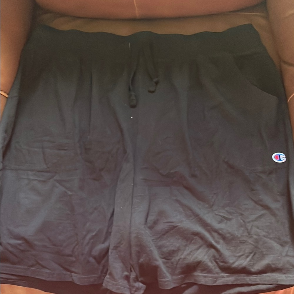Champion Black Athletic Shorts Lightweight Performance Fit